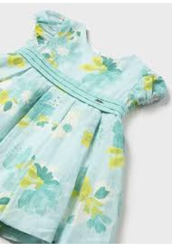 Vestido Estampado Azul Flores