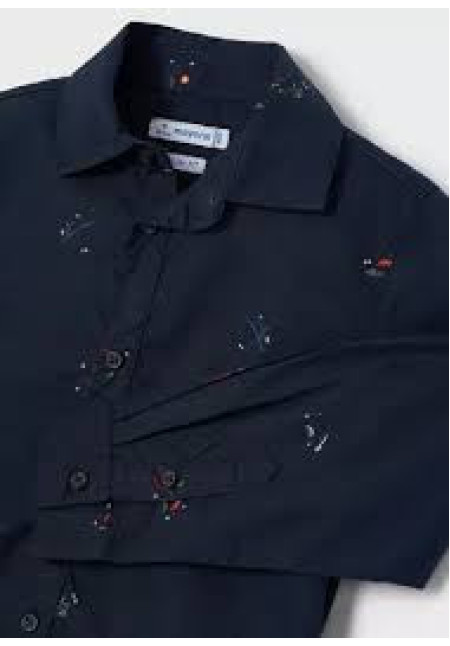 Camisa Estampada Marino