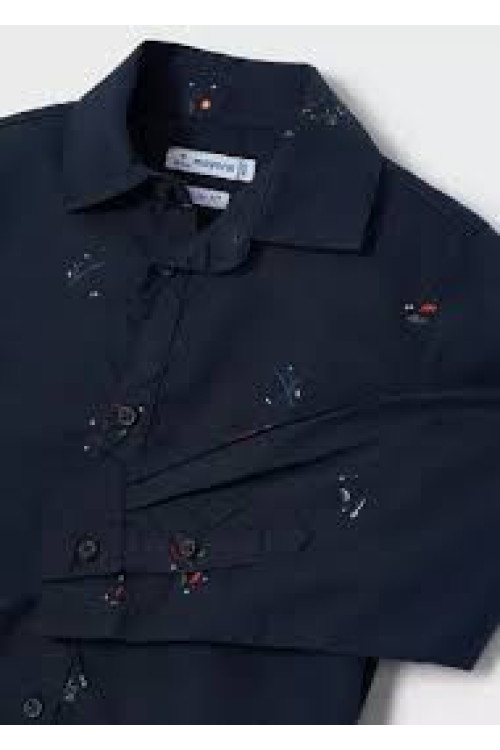 Camisa Estampada Marino