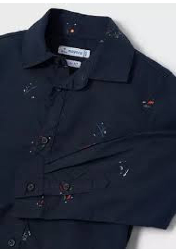 Camisa Estampada Marino