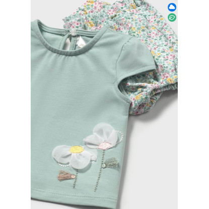 Conjunto 2p Flores Jade