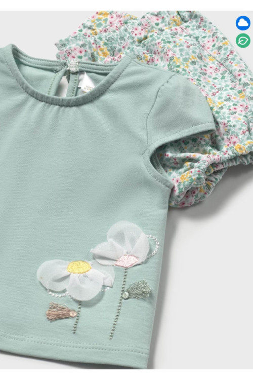 Conjunto 2p Flores Jade
