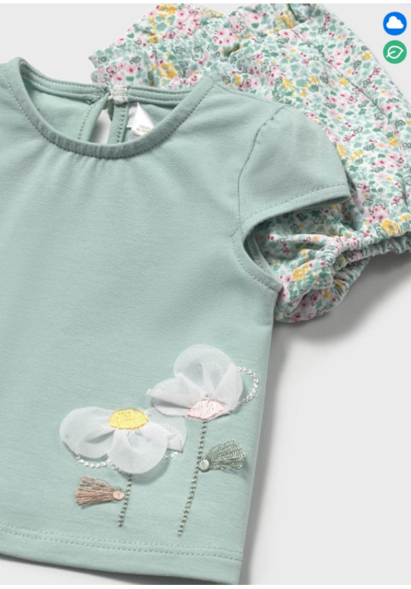 Conjunto 2p Flores Jade