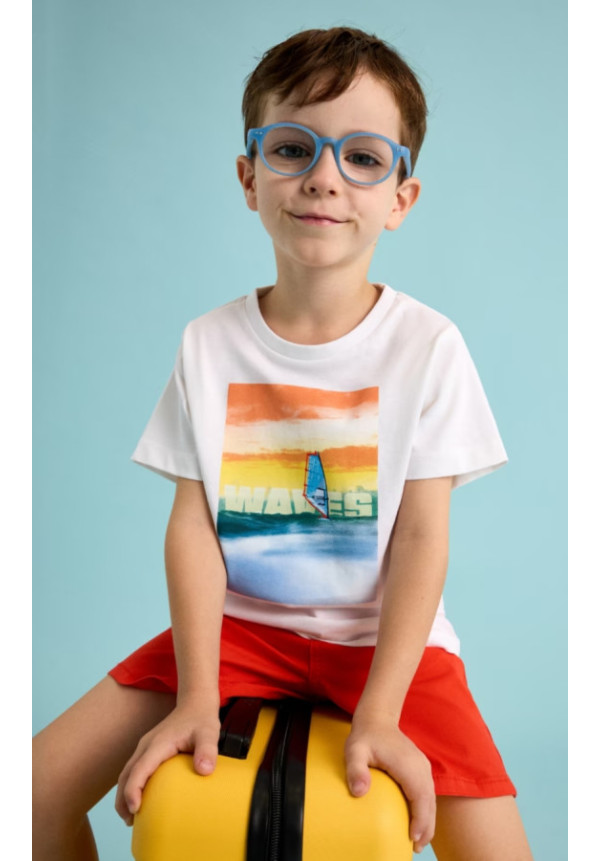 Camiseta M/C Waves Blanco