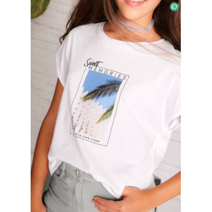 Camiseta M/C Sweet Blanco
