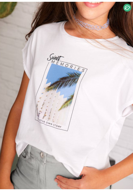 Camiseta M/C Sweet Blanco