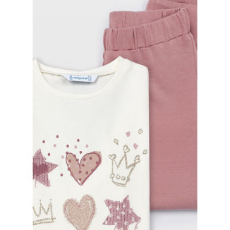 Chandal 3p Estrellas Rosa