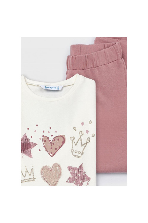 Chandal 3p Estrellas Rosa