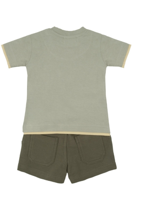 Conjunto 2p Crocodile Caqui