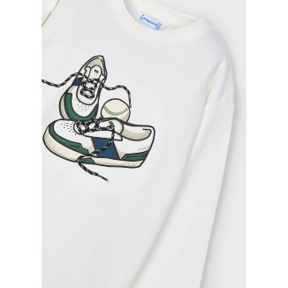 Camiseta Zapatillas Nata