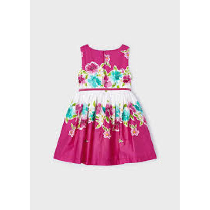 Vestido Estampado Fucsia