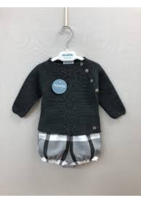 Conjunto 2p Antracita Gris
