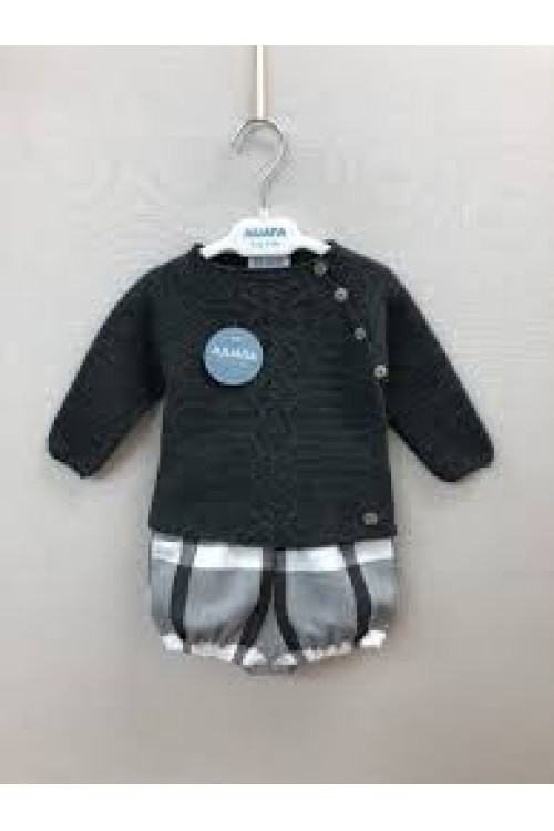 Conjunto 2p Antracita Gris