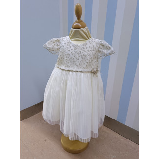 Vestido Ceremonia Tul/Oro