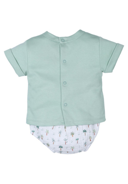 Conjunto 2p Palmeras Jade