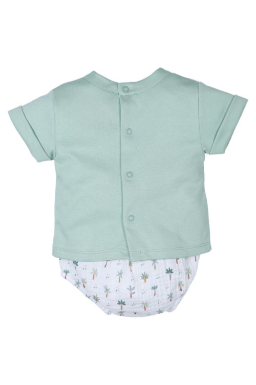 Conjunto 2p Palmeras Jade