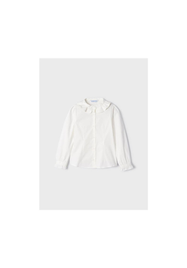 Blusa Volante Cuello Crudo