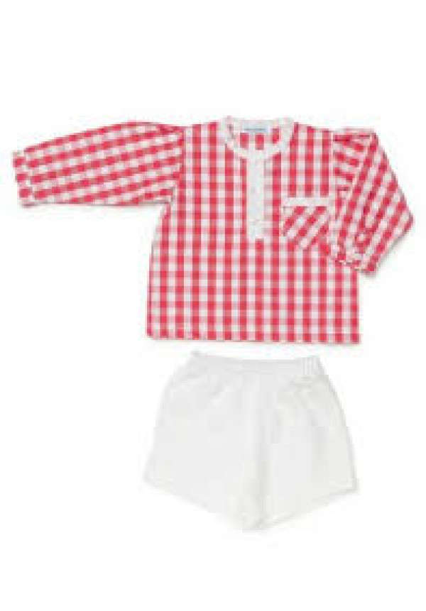 Conjunto 2p Rojo Blanco