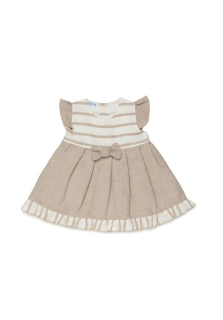 Vestido Pecherin Crudo
