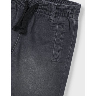 Pantalón Vaquero Corto Gris Medio