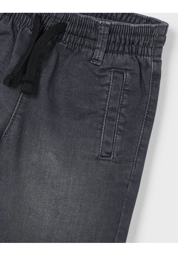 Pantalón Vaquero Corto Gris Medio