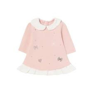 Vestido Lazos Rosa Baby