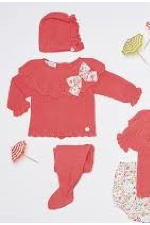 Conjunto Polaina 3p Coral