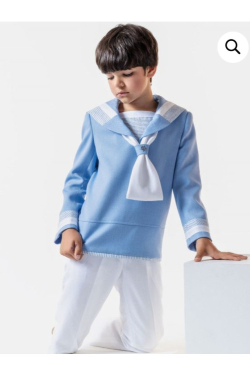 Marinero celeste con blanco