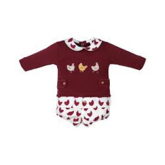Conjunto 2p burdeos