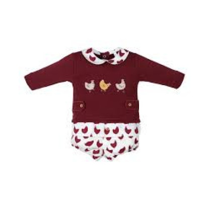 Conjunto 2p burdeos