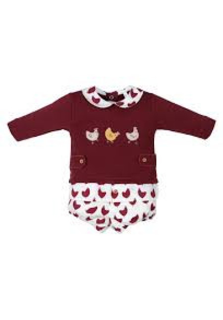 Conjunto 2p burdeos
