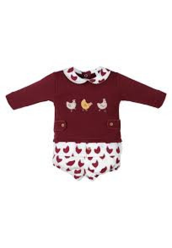 Conjunto 2p burdeos