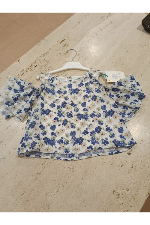Blusón Estampado Azul