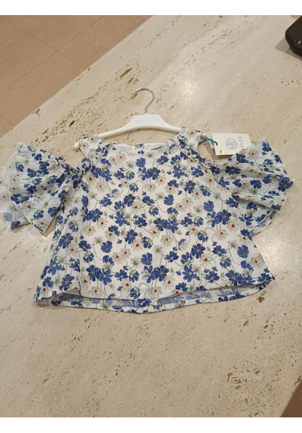 Blusón Estampado Azul