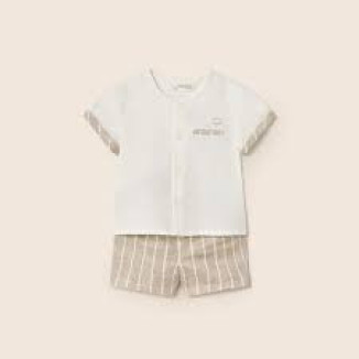 Conjunto 2p Lino Beige