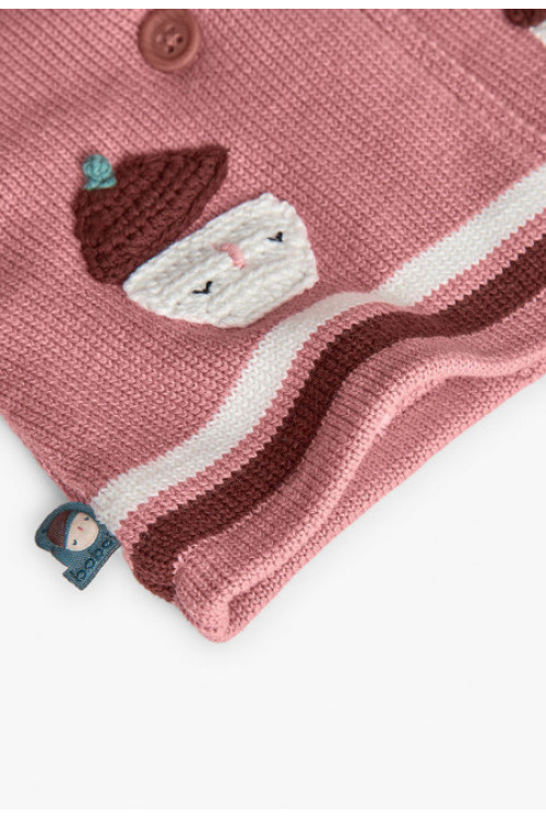 Chaqueta Castaña Rosa