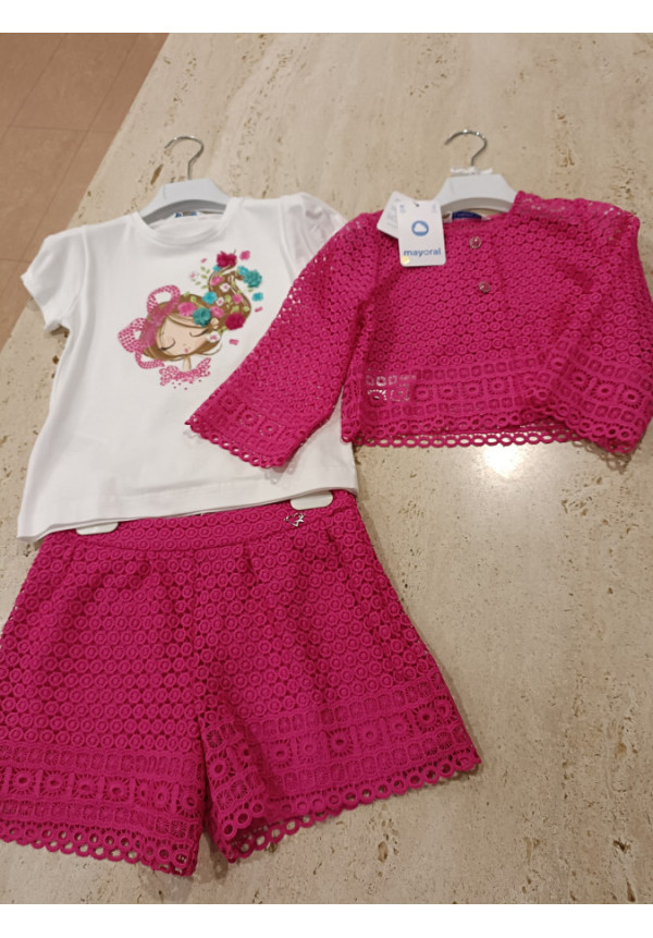 Conjunto 3p Fucsia