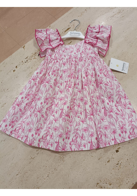 Vestido Estampado Fucsia
