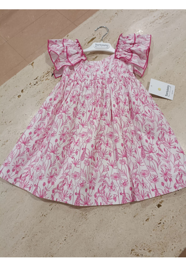 Vestido Estampado Fucsia