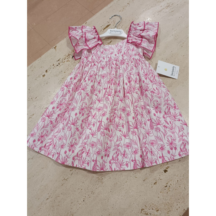 Vestido Estampado Fucsia