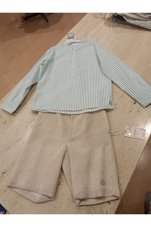 Conjunto 2p Verde/Blanco