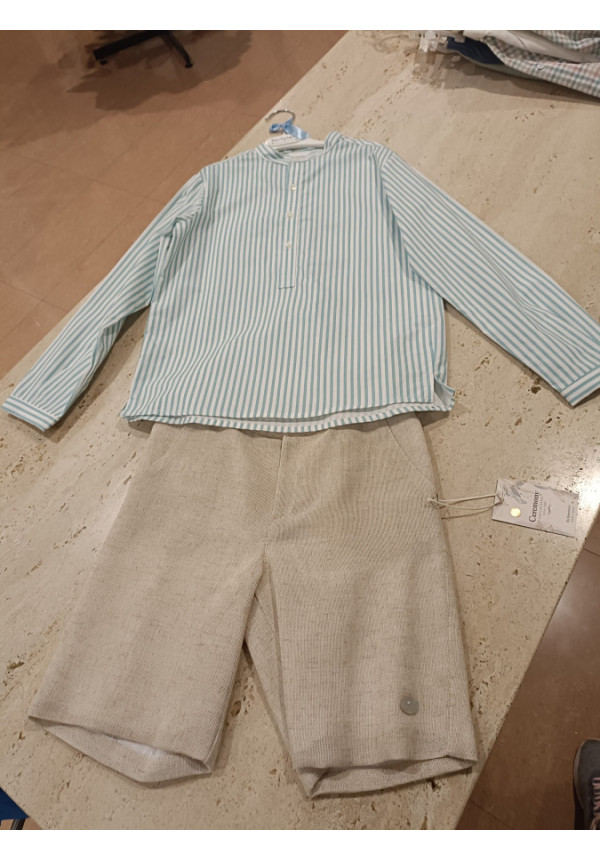 Conjunto 2p Verde/Blanco