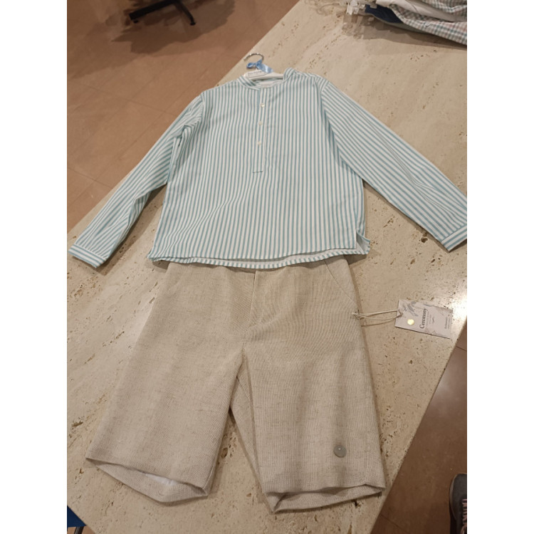 Conjunto 2p Verde/Blanco