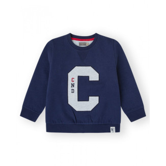 Sudadera College Azul