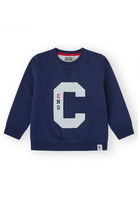 Sudadera College Azul