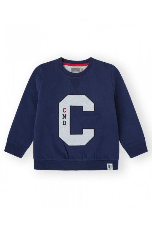 Sudadera College Azul