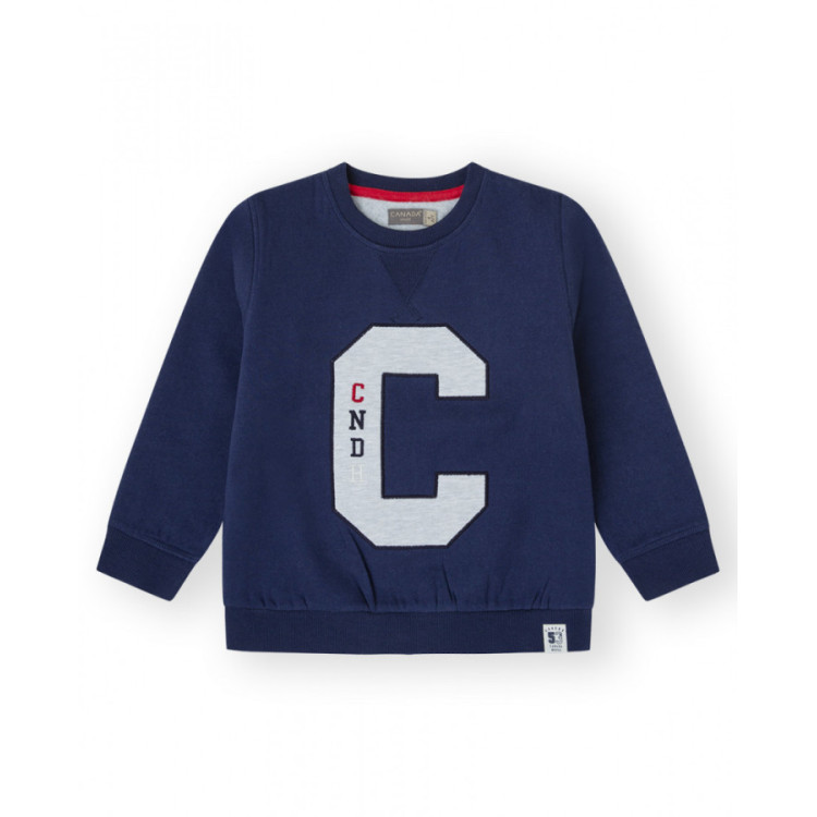 Sudadera College Azul