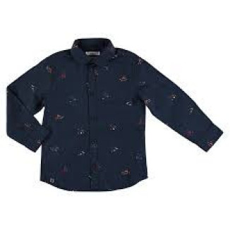 Camisa Estampada Marino
