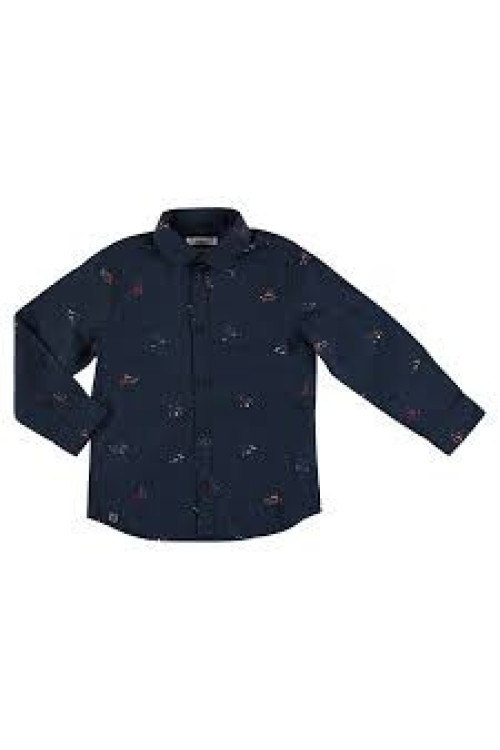 Camisa Estampada Marino