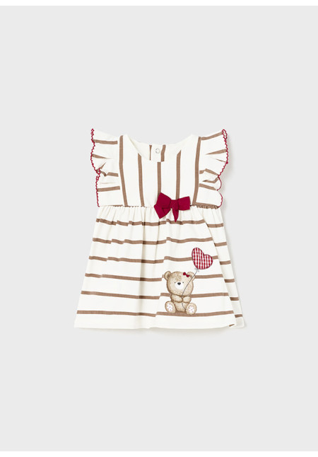 Vestido Rayas Crudo